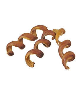 Pawstruck Bully Stick Springs for Dog (Pack of 25), Natural Bulk Dog Dental Treats & Healthy Chew, Best Thick Low-Odor Pizzle Stix Spirals, Free Range & Grass Fed Beef