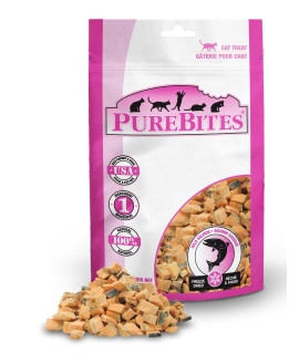PureBites Salmon Freeze Dried Cat Treats, 0.49Oz 14G - Entry Size