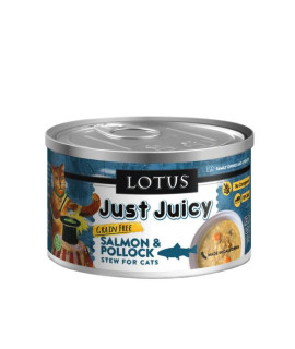 Lotus Cat Just Juicy Salmon Pollock 2.5Oz