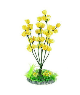 uxcell Plastic Fish Tank Decor Water Plant, 8-45-Inch, Yellow