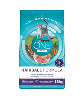 Purina ONE Dry Cat Food, Hairball Formula 1.8 kg