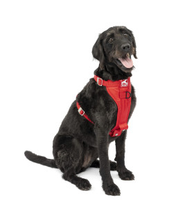 Kurgo Dog Harness Car Harness for Dogs Large RedPet Safety Seat Belt Certified Crash Tested Harness Car Seatbelt Tru-Fit Enhanced Strength Style