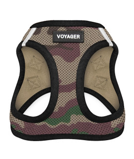Voyager Step-In Air Dog Harness - All Weather Mesh Step in Vest Harness for Small and Medium Dogs by Best Pet Supplies - Army Base, L