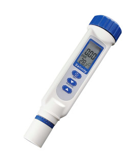 Digital Salinity & Temperature Meter with ATc, Handheld Pen Type Water Quality Measurement Monitor Tester, 070 PPT, for Saltwater, Hydroponics, Pool, Aquarium, Fish Pond, Spa, Monitoring & Testing