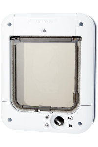 Cat Mate Microchip Cat Flap, Cat Flap Microchip activated for up to 30 Cats - White