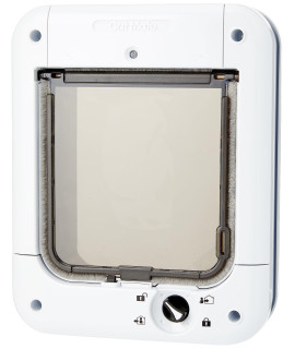 Cat Mate Microchip Cat Flap, Cat Flap Microchip activated for up to 30 Cats - White