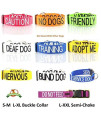 NO Dogs Dexil Friendly Dog Collars Color Coded Dog Accident Prevention Leash 6ft/1.8m Prevents Dog Accidents by Letting Others Know Your Dog in Advance Award Winning