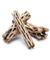 SubstrateSource Natural Cholla Wood Logs - Driftwood for Aquariums, Fish Tanks, Shrimp, Hermit Crabs, Reptiles - 4 and 6 Inch Pieces (4 Inch (3 Pack))