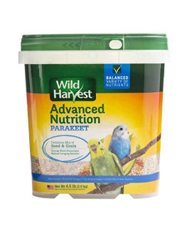 Wild Harvest WH-83540 Wild Harvest Advanced Nutrition Diet for Nutrition Diet for Parakeets, 4.5-Pound