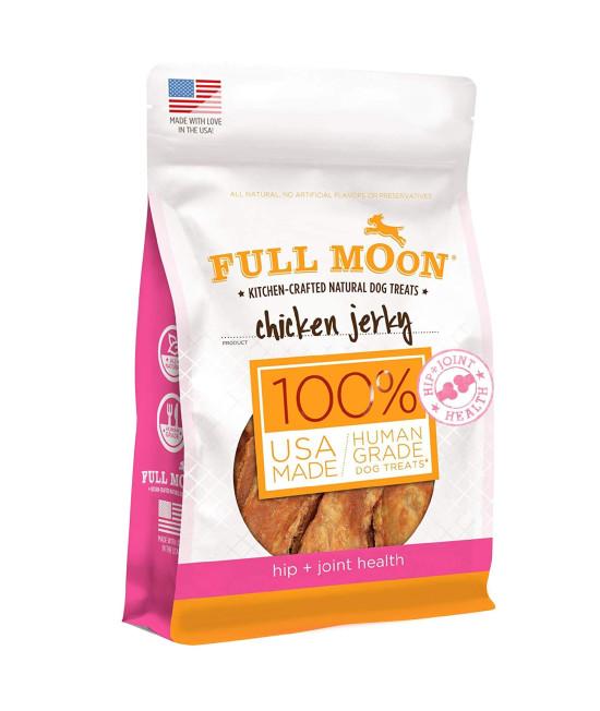 Full Moon Chicken Jerky Healthy All Natural Dog Treats Human Grade For Hip And Joint 6 oz