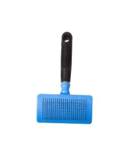 Wahl Self cleaning Slicker Brush For cats Dogs & Domestic Animals - Ejects gathered Hairs By The Press Of A Button - Stainless Steel Bristles