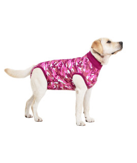 Suitical Recovery Suit for Dogs Spay and Neutering Dog Surgery Recovery Suit for Male or Female Soft Fabric for Skin Conditions M+ Neck to Tail 24.0?28.3? Pink Camouflage