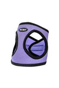 Bark Appeal Step-in Dog Harness, Mesh Step in Dog Vest Harness for Small & Medium Dogs, Non-Choking with Adjustable Heavy-Duty Buckle for Safe, Secure Fit - (Medium, Lavender)