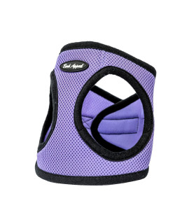 Bark Appeal Step-in Dog Harness, Mesh Step in Dog Vest Harness for Small & Medium Dogs, Non-Choking with Adjustable Heavy-Duty Buckle for Safe, Secure Fit - (Medium, Lavender)