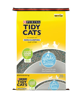 Purina Tidy Cats Non Clumping Cat Litter, Glade Clear Springs Multi Cat Litter - 20 lb. Bag