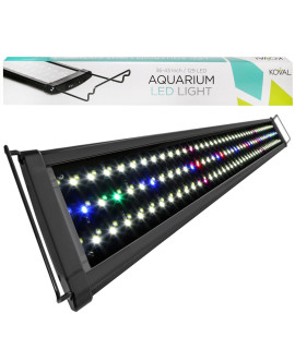 Koval 129 LED Aquarium Light Hood with Extendable Brackets, 36-Inch to 43-Inch