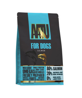 Brellavi croquettes Pour chiens AATU 8020, Saumon, Riche en protAines, recette sans cArAales, sans ingrAdients artificiels, 5 kg