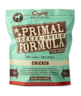 Primal Pet Foods Freeze Dried Food For Dogs 14 Oz. - Chicken