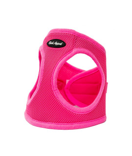 Bark Appeal Step-in Dog Harness, Mesh Step in Dog Vest Harness for Small & Medium Dogs, Non-Choking with Adjustable Heavy-Duty Buckle for Safe, Secure Fit - (XL, Pink)