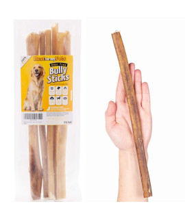 Best For My Pets 12-Inch Odor Free Bully Sticks All Natural Dog Treats Fresh Long Lasting Chews, 8-Ounce Bag