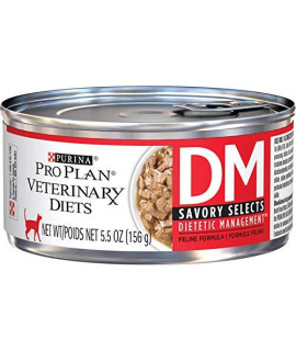 Purina Veterinary Diets Feline (Savory Selects) DM Dietetic Management - 24x5.5oz