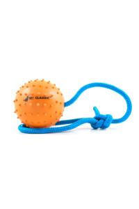 The Nero Ball Classic TM - K-9 Ball On a Rope Reward and Exercise Rubber Ball - Fetch Ball
