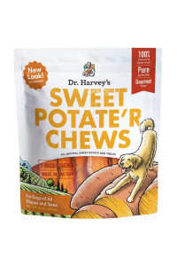 Dr. Harvey's Sweet Potate'r Chews - Natural Sweet Potato Treat for Dogs (16 ounces)
