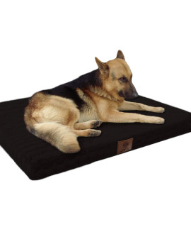 American Kennel Club Orthopedic Memory Foam Crate Mat Pet Bed - 42 x 27 - Black