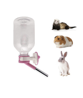 Choco Nose Patented No-Drip Water Bottle/Feeder for Guinea Pigs/Hamsters/Bunnies/Ferrets/Other Small Pets, Critters and Animals -for Cages, Crates or Wall Mount. 10.2 oz. Nozzle 10mm, Pink (C128)