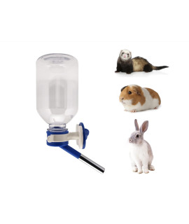 Choco Nose Patented No-Drip Water Bottle/Feeder for Guinea Pigs/Hamsters/Bunnies/Ferrets/Other Small Pets, Critters and Animals -for Cages, Crates or Wall Mount. 10.2 oz. Nozzle 10mm, Blue (C128)