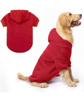 BINGPET Dog Hoodies - Fleece Lined Fall Dog Puppy Sweatshirt Soft Warm Sweater Winter Hooded Clothes for Small Medium Large Dogs & Cats