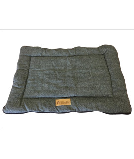 Ellie-Bo Medium Reversible Tweed and grey Faux Fur Mat
