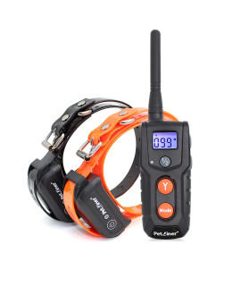 Dog Training Collars with Remote - Shock Collar for 2 Dogs, Small, Medium, Large, Rechargeable 100% Waterproof E-Collar with 3 Training Correction Modes, Shock, Vibration, Beep, 1000' Range