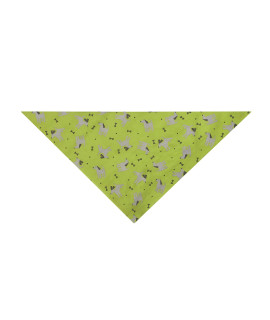 Insect Shield Repellant Dog Bandana for Protecting Dogs from Fleas, Ticks, and Mosquitoes, Dogs & Bones, Green, 19x19 Inch (Pack of 1) (IE9412 44)