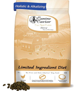 Canine Caviar Free Spirit Dog Food Limited Ingredient Alkaline Holistic Dog Food - All Life Stages Gluten Free, Ultra-Premium Dog Food - Healthy Skin & Coat - Chicken & Pearl Millet - 11 lbs