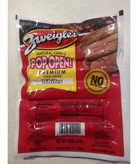 Zweigle Hot Dogs White 8 lbs. (8 packs of 6 hot dogs)