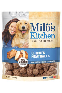 Milo's Kitchen Dog Treats, Chicken Meatballs, 10 Ounce