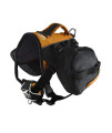 Kurgo Dog Saddlebag Backpack, Back Pack Dog Harness, Hiking Pack for Dogs, Packs for Pets to Wear, Camping & Travel Vest Harness, Reflective, Lightweight, Baxter Pack For Medium & Large Pets