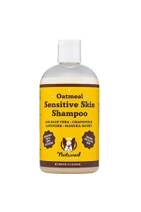 Natural [Dog] Company Oatmeal Sensitive Skin Shampoo, 12 oz., Dandruff Shampoo, Hypoallergenic, Plant Based Ingredients, Bathing Supplies, Itchy [Skin] relief for [Dog]s