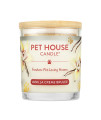 One Fur All, Pet House Candle - 100% Plant-Based Wax Candle - Pet Odor Eliminator for Home - Non-Toxic and Eco-Friendly Air Freshening Scented Candles - (Pack of 1, Vanilla Crme Brulee)