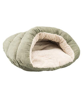 Ethical Pets Sleep Zone Cuddle Cave - Pet Bed for Cats and Small Dogs - Attractive, Durable, Comfortable, Washable. by SPOT, Sage, 22x17