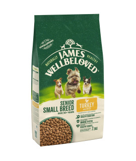 DYEOF James Wellbeloved complete Dry Senior Small Breed Dog Food Turkey and Rice, 75 kg