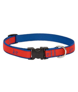 LupinePet club 34 Derby Red 13-22 Adjustable collar for Medium and Larger Dogs