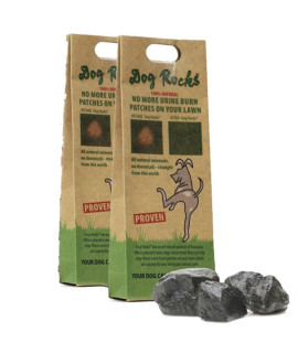 Dog Rocks - Prevent grass Burn Spots by Pet Urine, Save Your Lawn from Yellow Marks, 2 Bags of 200g Each (4 Month Supply Total)