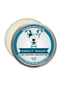 Snout Magic: 100% Organic and Natural Dog Nose Butter (2oz) - Proven to Cure Your Dog's Dry, Chapped, Cracked, and Crusty Nose