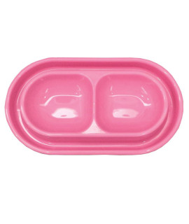 GRPET Cat Kitten Dish Dog Puppy Feeder Pet Bowl 3 Colors New Pink