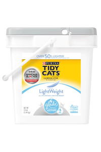 Purina Tidy Cats Light Weight, Low Dust, Clumping Cat Litter, LightWeight Glade Clear Springs Multi Cat Litter - 12 lb. Pail