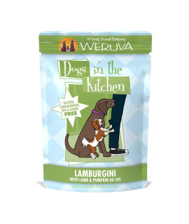 Weruva Dogs in The Kitchen, Lamburgini with Lamb & Pumpkin Wet Dog Food, 2.8oz Pouch (Pack of 12)