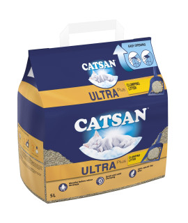 catsan clumping cat Litter, 5 L (Pack of 3)