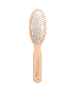 chris christensen Dog Brush, 20 mm Oval Pin Brush, Original Series, groom Like a Professional, Stainless Steel Pins, Lightweight Beech Wood Body, ground and Polished Tips